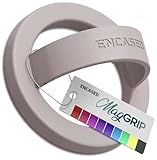Encased Magnetic Phone Grip Holder (Compatible with MagSafe) Thin Silicone Finger Loop Ring for iPhone (Neutral)