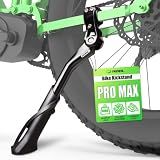 RBRL Bike Kickstand, Stable Durable Aluminum Alloy Bicycle Kickstand, Suitable for 24-29 Inch Mountain Bikes, Trekking, City & E-Bikes, Heavy Duty Load 100lbs, Adjustable Length Bike Stand