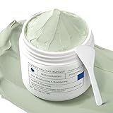 NING DERMOLOGIE Clay Mask for Face Sensitive Skin: Triple Mud Formula, Deep Pore Cleansing, Hydrating, Oil Balancing, Smoothing, Pore Refining – 3.88 Oz