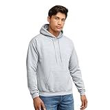 Hanes Men's Pullover EcoSmart Hooded Sweatshirt, ash, Medium