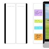 2PCS Computer Monitor Memo Board, Transparent Computer Monitor Side, Monitor Memo Board Computer Monitor Sticky Note Holder, Office Desk Accessories