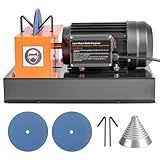 Lawn Mower Blade Sharpener, 1HP 750W Bench Mower Sharpening Machine with 9 inch Ceramic Grinding Wheel for High/Low Lift Blades, Gator Blades, Flat Blades