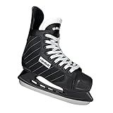 Riedell Bruin Ice Skates - Recreational Hockey Ice Skates | Black | Size 9