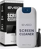 EVEO Computer Screen Cleaner Spray Kit- Portable Laptop Screen Cleaner, Phone Cleaner & Monitor Cleaner + Microfiber Cloth - Car Screen Cleaner for MacBook, iPad and More Electronic Devices - (1 Pack)
