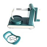 apple Peeler - Easily Peels All Types of Apples,Apple Pealer Slicer Kitchen Quick Applesauce Pie Making (green)