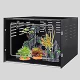 25 Gallon Reptile Tank 24"x16"x16" – PVC Reptile Enclosure Terrarium for Leopard Gecko, Ball Python, Bearded Dragon, and Snake Habitat Setup