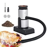 BORUIT Smoking Gun Cocktail Smoker Gun Includes Wood Chips and Accessories,Portable Drink Smoker,Indoor Food Smoker Infuser Kit for Cocktails,Meat,BBQ,Cheese,Veggies & Sous Vide（Silver)