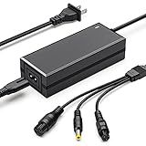 3 in 1 Replacement Charger for 2A 42v/36v 3 Claw (8mm/12mm) Female Port (5.5mm*2.5mm Universal 2.1mm) for, Jetson, Swagtron, Gotrax,Swagway,Razor