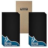Genesis 2ft x 4ft Smooth Pro Black Ceiling Tiles - Easy Drop-in Installation – Waterproof, Washable and Fire-Rated - High-Grade PVC to Prevent Breakage - Package of 10 Tiles