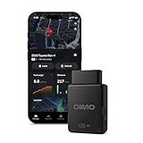 DIMO GPS Vehicle Tracker with Real-Time Location | OBD2 Wireless Scanner, AI-Powered Diagnostic Tool for Check Engine Light & 9000+ Error Codes | Track Driving Habits, Battery & Fuel Usage