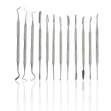 CYNAMED Stainless Steel Spatula Wax & Clay Sculpting Tool Carver Set (12PK)