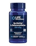 Life Extension Se-Methyl L-Selenocysteine, Advanced Form of Selenium, antioxidant Defense, Cellular Health, Healthy Aging, Vegetarian, Gluten-Free, Non-GMO, 90 Capsules