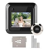 Digital Door Viewer, 2.4in Smart Door Viewer TFT LCD Screen Display 0.3MP 95° Wide Angle Camera Photo Recording, Peephole Camera for 0.59-0.98in Diameter Door Hole