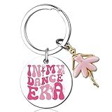 UIWIHHP Dance Recital Gifts for Girls Dancer Ballerina Gifts for Girls Teens Cute Dance Keychain Gift for Dancers Dance Teacher Gift Ideas Ballet Dancer Stuff Accessories In My Dance Era Keyring