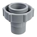 XJJ Swimming Pool Drain Fitting Connects Fit for Coleman Pools,ID1.5-inch Connect To The Bottom Of The Pool, OD1.0-inch.Internal Thread 3/4-inch Connect To The Garden Pipe
