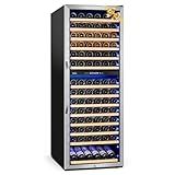 Velieta 24 Inch Wine Cooler Fridge Dual Zone, Professional Large Capacity High Wine Refrigerator with Powerful Compressor, Quiet Operation and Elegant Design-KMHJ408D