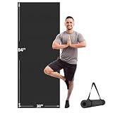 CAMBIVO Extra Long Wide Yoga Mat 84"x30"x6mm, PVC Non-Slip Exercise Mat for Men Women Tall People, Large Workout Mat for Yoga Pilates Home Gym Fitness, Thick Floor Mat for Barefoot Stretching