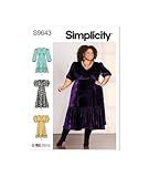 Simplicity Women's Dress Sewing Pattern Kit, Design Code S9643, Sizes 20W-22W-24W-26W-28W