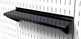 Wall Control Shelf 4in Deep Pegboard Shelf Assembly Pegboard and Slotted Tool Board - Black