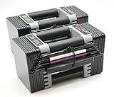 PowerBlock Elite EXP Adjustable Dumbbells, Sold in Pairs, Stage 1, 5-50 lb. Dumbbells, Durable Steel Build, Innovative Workout Equipment, All-in-One Dumbbells, Expandable with Expansion Kits