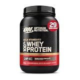 Optimum Nutrition Gold Standard Whey Protein, Double Rich Chocolate, 2 LB | 24g of 100% Whey Protein Powder Per Serving, with BCAAs, Gluten Free, Banned Substance Tested, Easy Mixing, Muscle Support