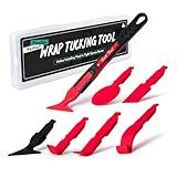 FOSHIO 7 in 1 Vinyl Wrap Tools for Tucking into Tight Seams, Professional Car Wrapping Tools Different Hardness Flexible Micro Squeegee Vinyl Tuck Tools Edge Wrap Squeegee for Vinyl Wrapping