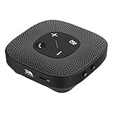 Cyber Acoustics Conference Speakerphone (SP-2000) - USB and Bluetooth, Advanced DSP with 360 Degree Noise Cancelling Microphone with 3m Range, 66 Ft BT Wireless Range
