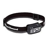 BLACK DIAMOND Spot 350 LED Headlamp, Waterproof and Dimmable Battery Powered for Camping, Hiking, Running, Work with Red Light Headlamp Mode, Graphite