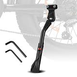 YAORISE Adjustable Ebike Kickstand for 24-29 Inch Fat Tire Bike, Non-slip Bicycle Kickstand for Adult Bike, Electric Mountain Bike, E-Bike Accessories Replacement Part