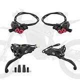 Silutrcn Front and Rear Brake Kit for Electric Dirt Bike,Caliper with Brake Pads for E Dirt Bike Surron Light Bee/Talaria X3/Talaria Sting MX3 and R MX4/E Ride Pro SS 2.0 3.0/79Bike Falcon M/X260/X160