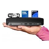 HP Pro 400 G9 Mini PC Desktop Computer, Intel CPU, 16GB DDR5 RAM, 256GB PCIe SSD, Triple 4K Display Support, USB-C, Ultra-Quiet Design, Bluetooth 5.2, WiFi 6, Keyboard and Mouse, Windows 11 Pro