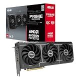 ASUS Prime AMD Radeon RX 9070 16GB GDDR6 OC Edition Graphics Card, AMD, (PCIe 5.0, HDMI/DP 2.1, 2.5-Slot Design, axial-tech Fans, Dual Ball Fan Bearings, Dual BIOS, GPU Guard), 3 Year Warranty