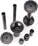 RUIAN Fountain Pond Nozzles, Solar Fountain Water Feature Pond Pump Accessories Fountain Nozzles Replacement Parts Set for Garden/Fish Tank (2 Layers)