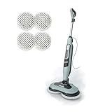 Shark Steam & Scrub Steam Mop, All-in-One Scrubbing and Sanitizing Hard Floor Cleaner, LED Headlights, 4 Dirt Grip Soft Scrub Pads Included, XL Water Tank, Swivel Steering, Hawaiian Grey, S8001