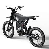Riding'times Upgraded GT73 Electric Bike for Adults Teens 2400W 48V, Max 37 MPH & 1747Wh Dual Battery, 85 Mile Long Range Dirt Ebike with 25" Motorcycle Tires E Dirtbike