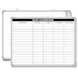 AmazingSpark Lined Whiteboard Blank Grid Aluminum Frame Dry Erase Board Reusable Wall Mounted Board for Scheduling, to Do Lists Weekly Planning Home Work (24 x 18 Inch,Sales Ranking List)