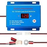 Battery Desulfator Reconditioner for 12V–72V Lead-Acid Batteries, Pulse Repair to Restore & Extend Battery Life – Works with AGM, Gel, VRLA, SLA, Flooded – for Car, RV, Solar, Marine, Golf Cart