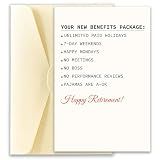 Happy Retirement Card for Men Woman from Coworker Friend, Farewell Card