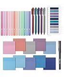 Mr. Pen- Aesthetic Book Annotation Kit, 38 pcs, Aesthetic Highlighters and Gel Pens, Transparent Sticky Notes, Transparent Sticky Tabs for Books, Highlighter Set, Annotation Sticky Notes for Books
