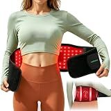 Medisana Red Light Therapy for Body, Upgraded 3-in-1 Cordless Red Light Therapy Belt with 3-Mode Red Light, Vibration Massage & Heating, Wearable 660nm/850nm Infrared Red Light Thearpy for Back Pain