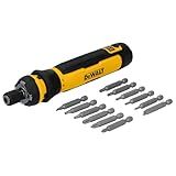 DEWALT Cordless Screwdriver USB Rechargeable with FLEXDRIVE Control and Screwdriver Bit Set, Electric Screwdriver Cordless with LED Light (DWHT66719)
