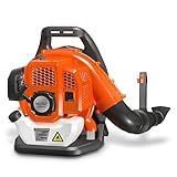 52cc Gas Leaf Blower Backpack 564 CFM 216 MPH 2-Cycle Ergonomic Harness System Low Vibration and Cruise Control Powerful Gas Blowers for Lawn Yard Care Gifts for Dad