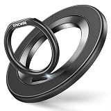 SYNCWIRE Magnetic Phone Ring Holder for MagSafe, 360° Rotation Cell Phone Grip Stand Finger Ring Kickstand Two-Sided Magnet Compatible with iPhone 17 Pro Max 16 15 14 13 12 MagSafe Accessories