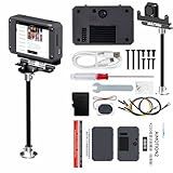 Yahboom K230 AI Development Board 1.6GHz High-performance chip/2.4-inch Display/Open Source Robot Maker Python, Supports AI Visual Recognition CanMV Sensor (with Heightened Bracket)