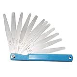 uxcell 0.02-1.00mm Metric Gap Measure Feeler Gauge Tool Silver Color