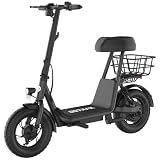 Gotrax A5 12" Electric Scooter with Seat for Adults & Teens, 15.5-Mi Range