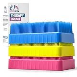 Wilbarger Method Therapy Sensory Therapressure Brush Blue/Pink/YLW 3PK