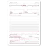 NextDayLabels - Letter Size (8.5 x 11) General Proposal Forms, 3-Part NCR, White/Canary/Pink Sequence, 50 Sets per Pack