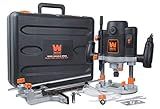 WEN RT6033 15-Amp Variable Speed Plunge Woodworking Router Kit with Carrying Case & Edge Guide