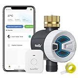 RAINPOINT WiFi Water Timer, Brass Inlet Smart Hose Faucet Timer, Automatic Irrigation System Controller for Yard Watering, APP Control via 2.4Ghz WiFi and Bluetooth (V2, 2025 Release)